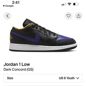 Air Jordan 1 Low (GS) 6Y